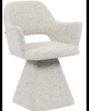 Josh Spisebordsstol Med Drejefod Chenille H87 Taupe