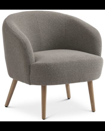 Konrad Loungestol Polyester H77 Natur Svampegrå