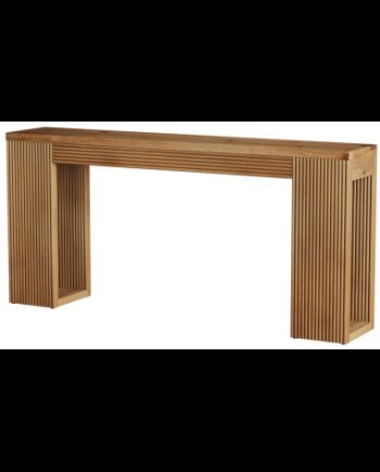 Konsolbord Gummitræ 160 Naturbrun