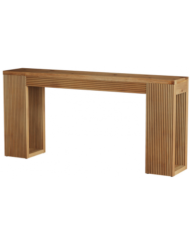 Konsolbord Gummitræ 160 Naturbrun
