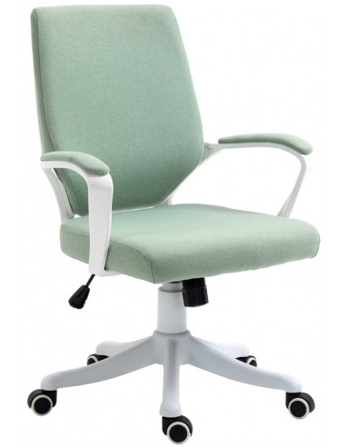 Kontorstol Polyester H92 102 Hvid Grøn