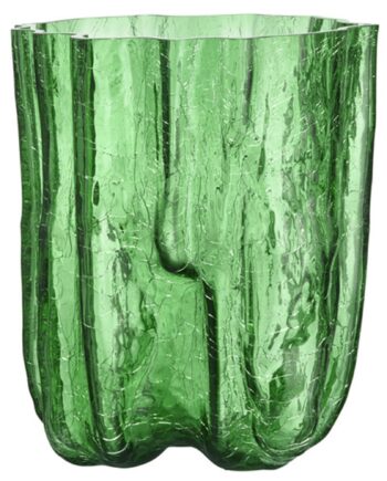 Kosta Boda Crackle Vase 270 Grøn