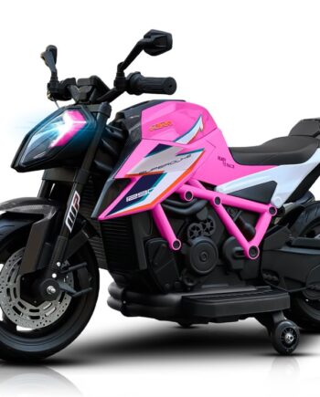 Ktm X12 Motorcykel Børn Pink 2x12v 45w Med Lædersæde