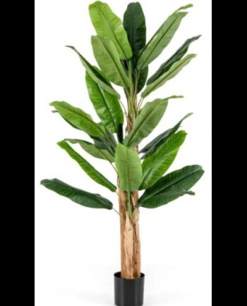 Kunstig Bananpalme Plante H195 Grøn