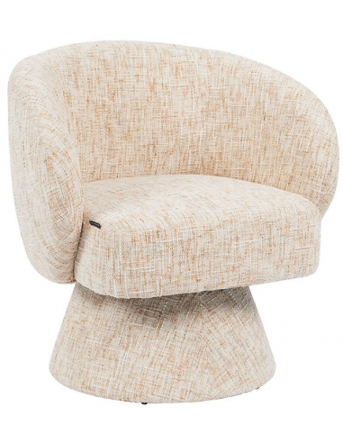 Lenn Loungestol Med Drejefod Chenille H76 Beige