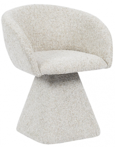 Lenn Spisebordsstol Med Drejefod Chenille H82 Taupe