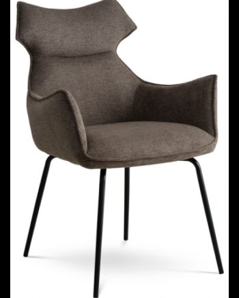 Liv Spisebordsstol Polyester H90 Sort Brun