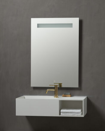 Loevschall Venice Multiwhite Spejl Med Led Belysning Touchpanel 60x85