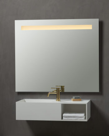 Loevschall Venice Spejl Med Lys 80x85