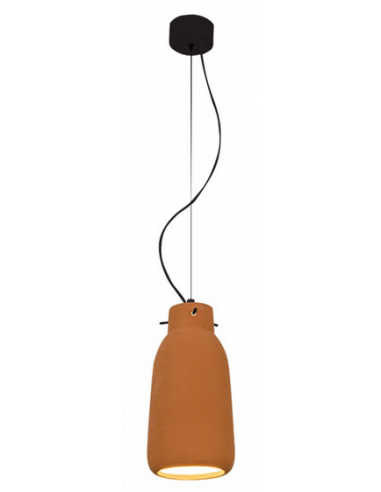 Loftlampe Ler ø13 E27 Sort Terracotta