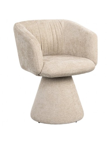 Madeline Rotrbar Spisebordsstol Chenille H77 Creme