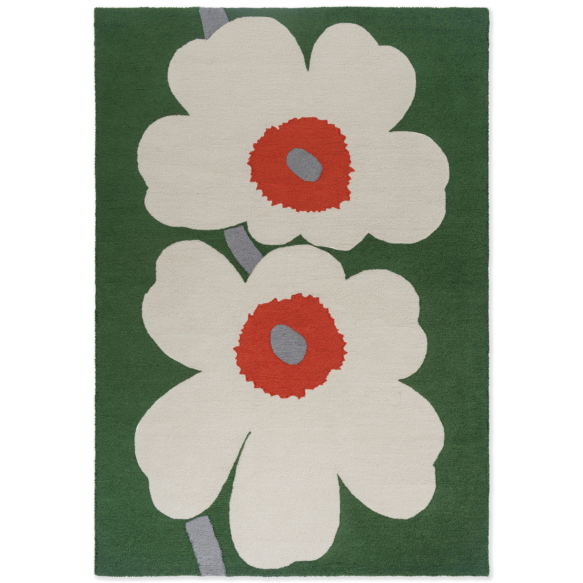 Marimekko Unikko Anniversary Gulvtæppe Til Udendørsbrug 140 200 Grøn