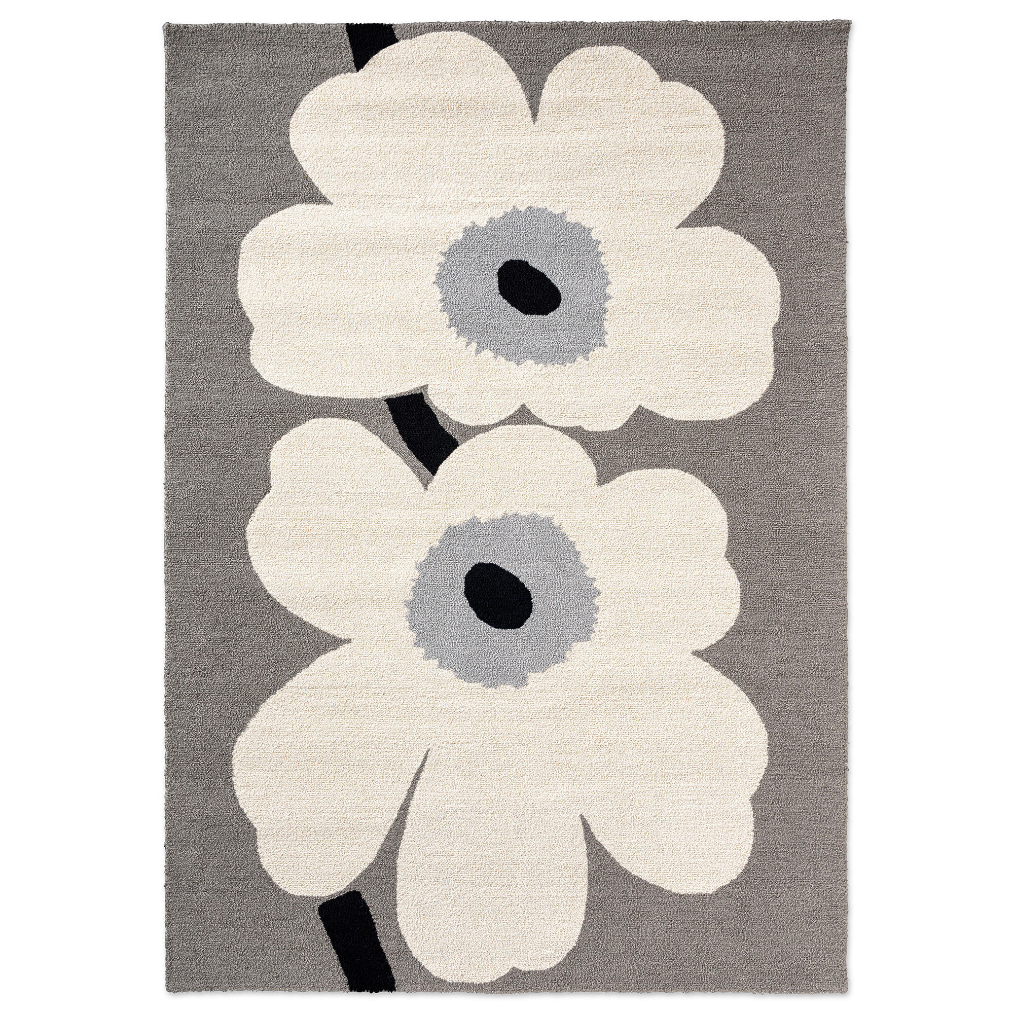 Marimekko Unikko Anniversary Gulvtæppe Til Udendørsbrug 160 230 Grå