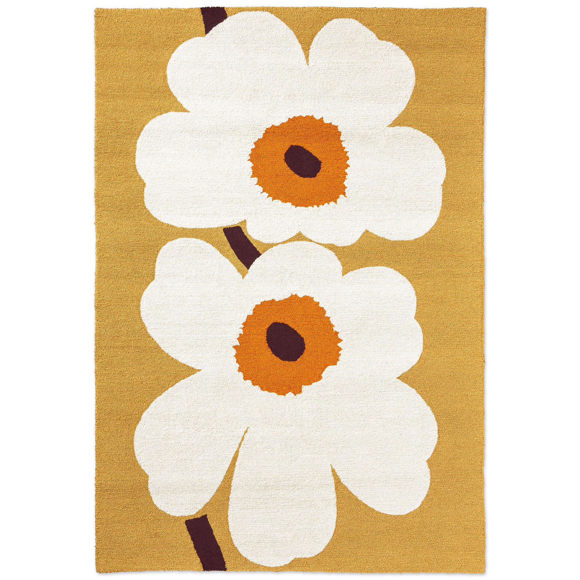 Marimekko Unikko Anniversary Gulvtæppe Til Udendørsbrug 160 230 Orange