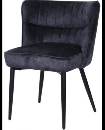 Marth Spisebordsstol Metal Polyester H81 Sort Grå