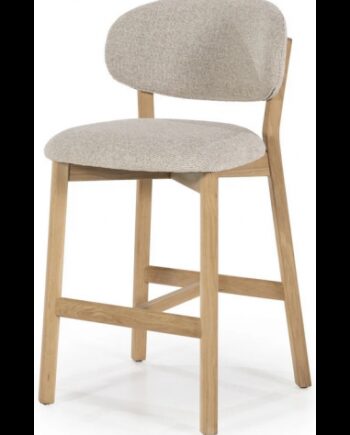 Mikky Barstol Egetræ Polyester H97 Taupe