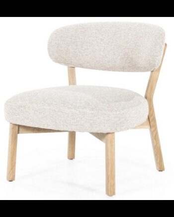 Mikky Lænestol Egetræ Polyester H72 Beige