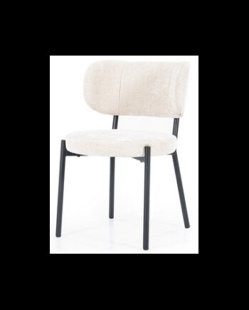 Oasis Spisebordsstol Metal Polyester H78 Sort Beige