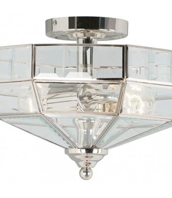 Old Park Loftlampe ø33 E27 Poleret Nikkel