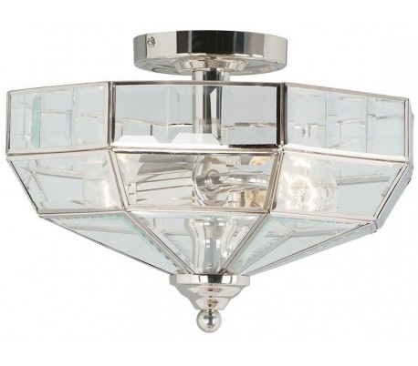Old Park Loftlampe ø33 E27 Poleret Nikkel