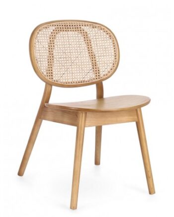 Olis Spisebordsstol Elmetræ Rattan H81 Natur
