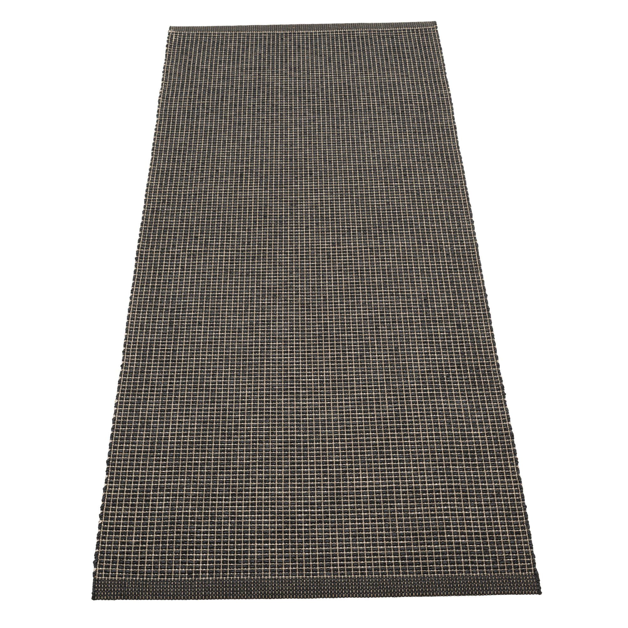 Pappelina Emm Gulvtæppe 180x70 Black Linen