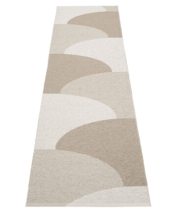 Pappelina Hill Tæppe 70x270 Dark Linen Linen Fossil Grey
