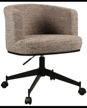 Rochenne Kontorstol Jern Polyester H77 Sort Mokka