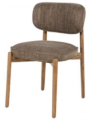 Rune Spisebordsstol Egetræ Polyester H83 Brun Brun