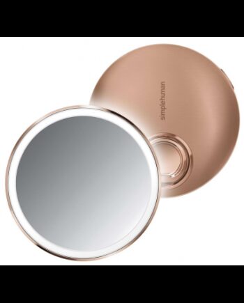 Simplehuman Taskespejl Med Forstørrelser Rustfri Stål ø10 Rosa Guld