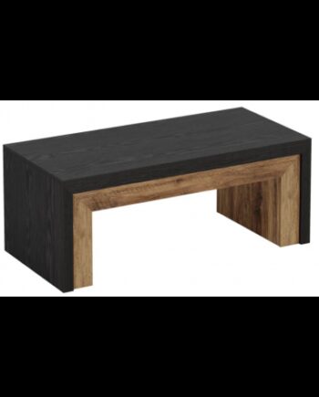 Sofabord Mdf 120 Naturbrun Sort Træstruktur