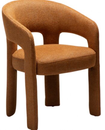 Splendor Spisebordsstol Boucl Polyester H79 Græskar