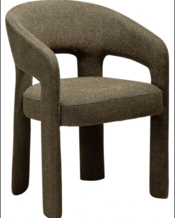 Splendor Spisebordsstol Boucl Polyester H79 Mørk Olivengrøn