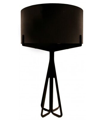 Stor Gulvlampe H137 ø80 Brun Sort