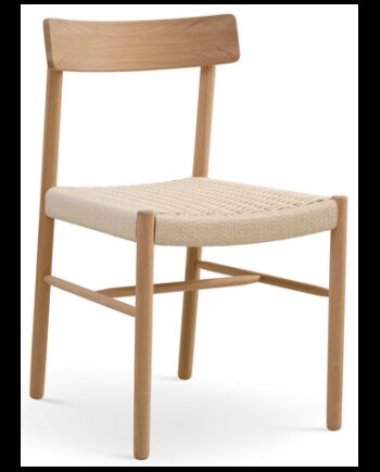 Syd Spisebordsstol Egetræ Rattan H79 Natur