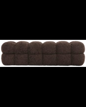 Teddy Bænk Plys Chenille 160 Kaffebrun