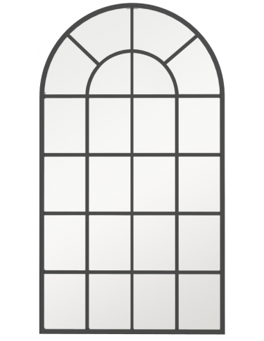Vægspejl Metal Glas H110 B65 Sort