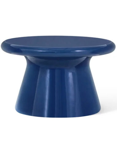 Yahiko Sofabord Fiberglas H40 ø65 Midnatsblå Højglans