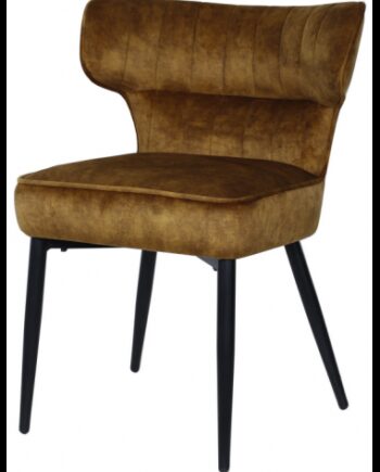 Zinno Spisebordsstol Metal Polyester H81 Sort Brun