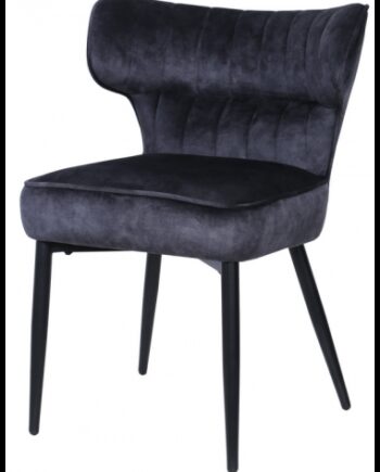 Zinno Spisebordsstol Metal Polyester H81 Sort Grå
