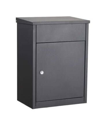 Allux 500 Antracit Cylinderlås Postkasse F54517