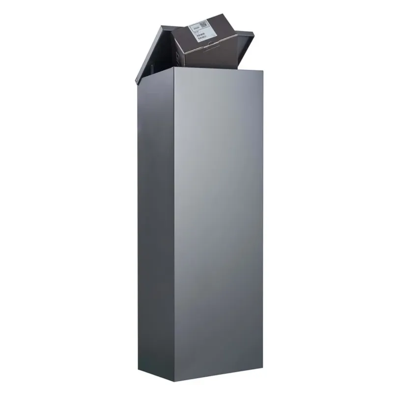 Allux 600 Antracit Udtag Bag Ruko Lås Postkasse F54623