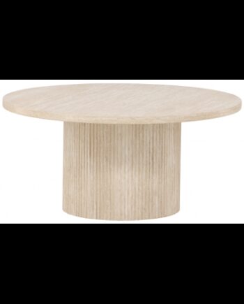 Arøn Sofabord Mdf H38 ø80 Travertin
