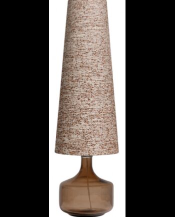 Autumn Bordlampe Glas Polyester H80 ø25 Brun Brun Melange