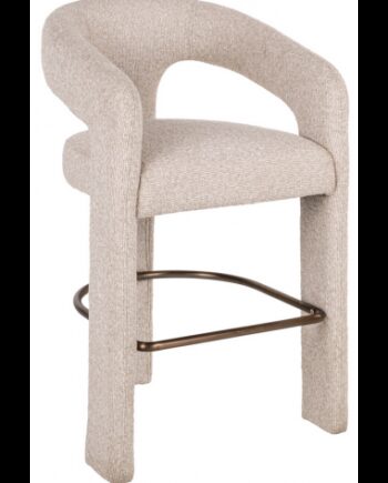 Belle Barstol Stål Polyester H94 Biscotti