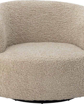 Bloomingville Bocca Loungestol Med Drejefod Natur Polyester