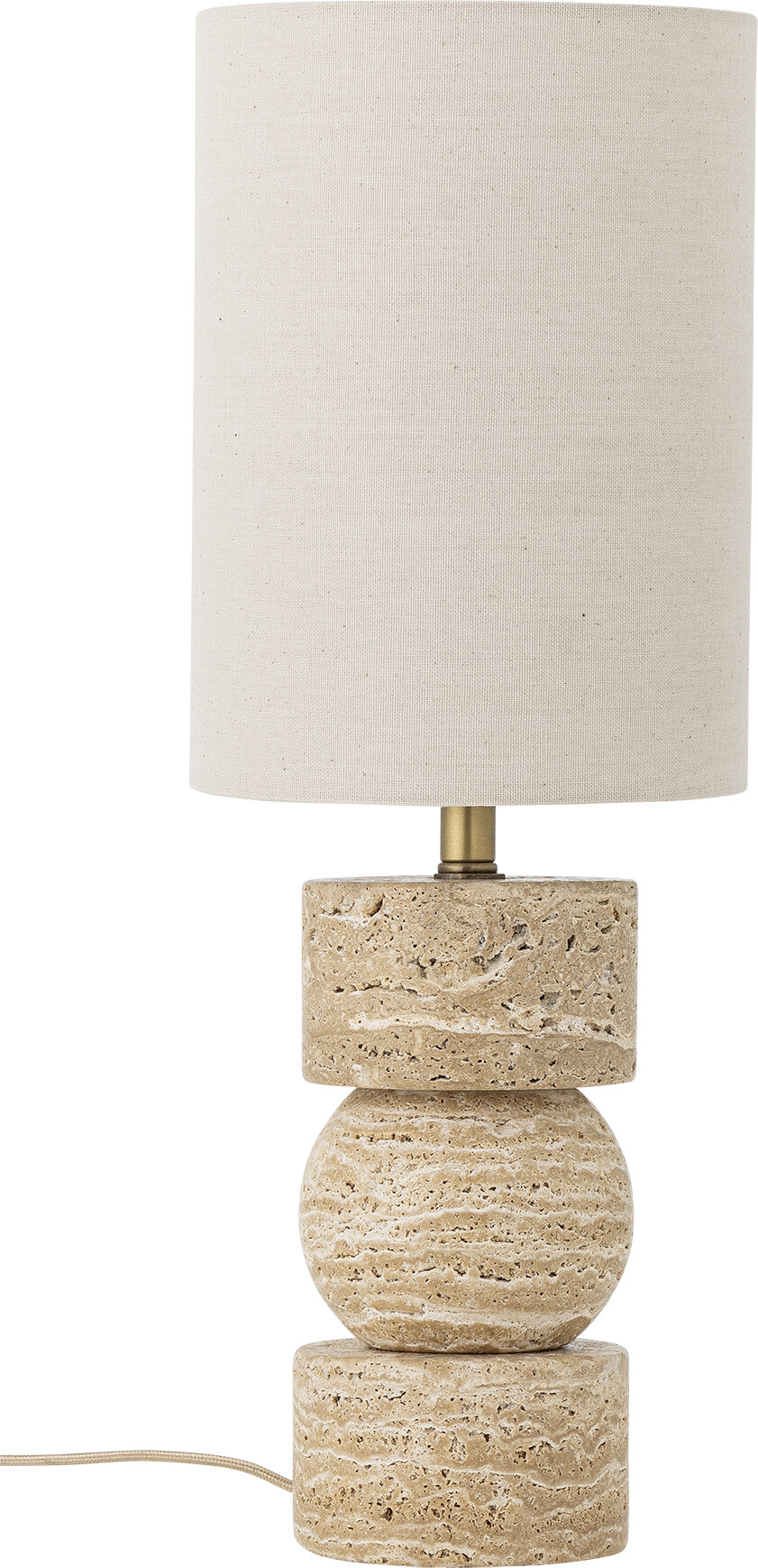 Bloomingville Bordlampe Marci Travertin 53x19