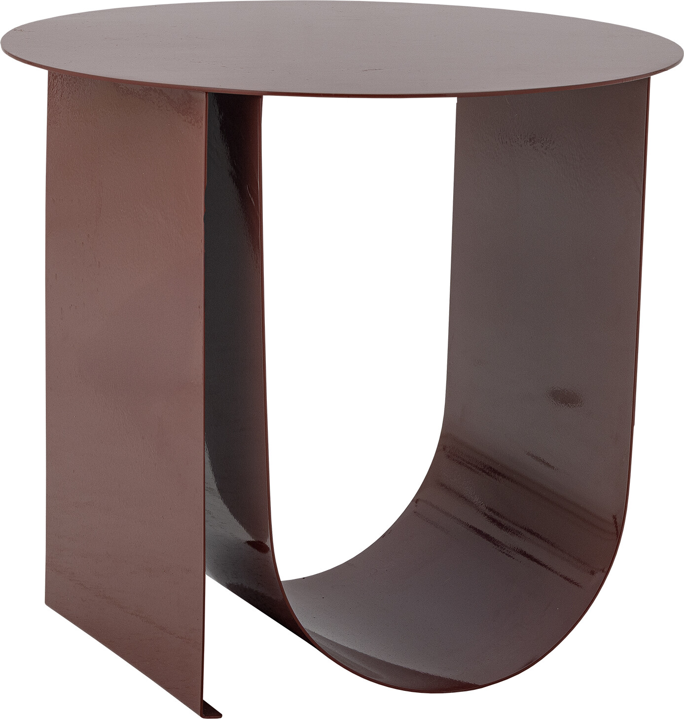 Bloomingville Cher Sidebord Rundt Rød Metal