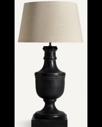 Bordlampe Mangotræ Bomuld H80 Antik Sort Natur