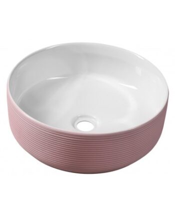 Bordmonteret Rund Håndvask Keramik ø41 Pink